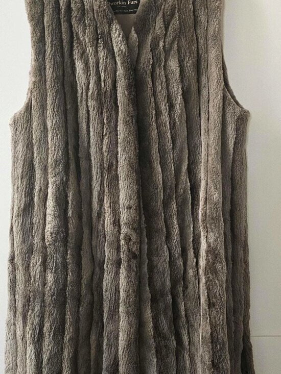 Dworkin Furs Jackets & Blazers - Luxurious Long Sheared Beaver Fur Vest - Made in Canada